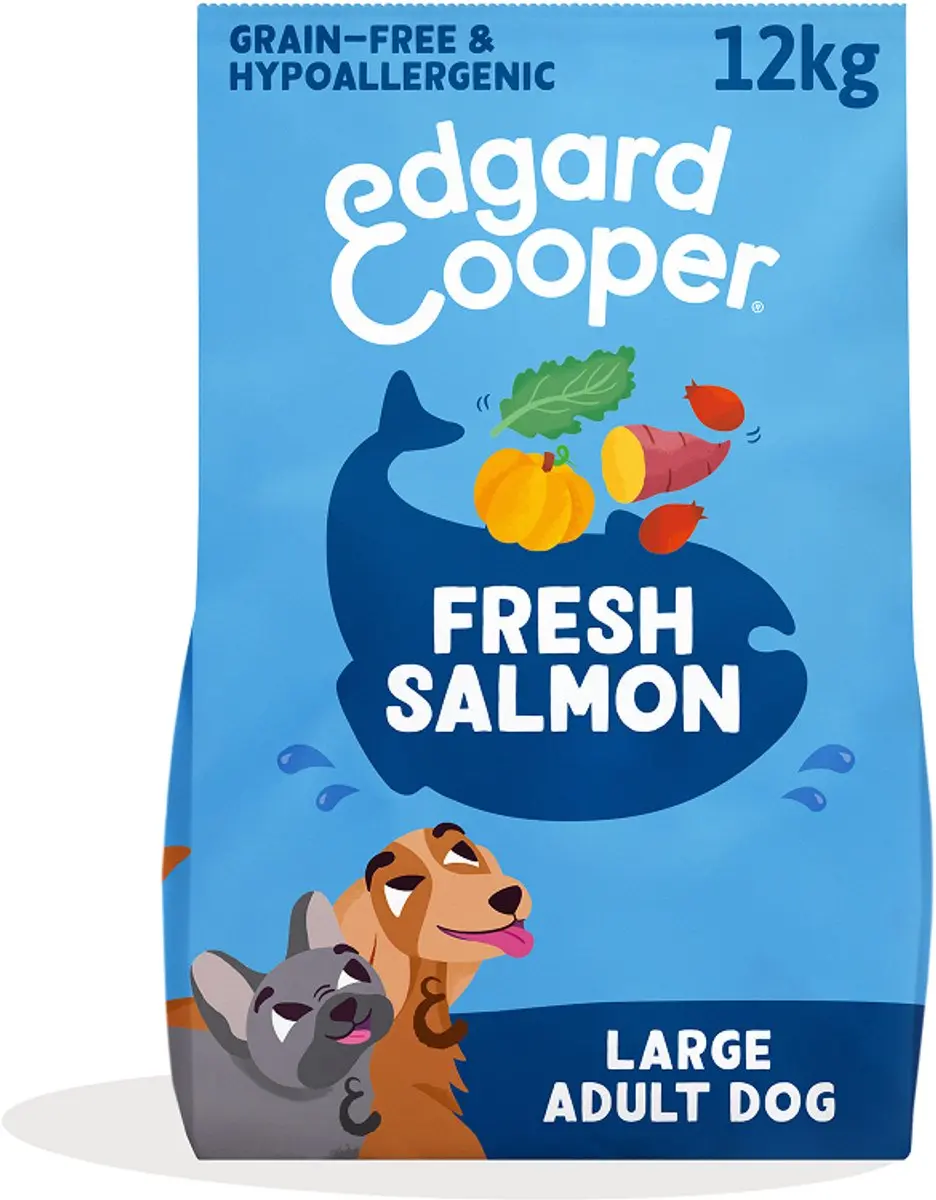 Edgard & Cooper Adult Hondenbrokken Grote Honden Zalm 12kg