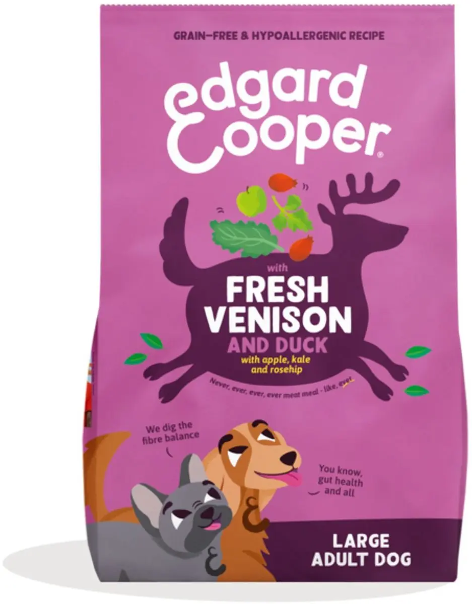 Edgard & Cooper hond adult brok hert 12kg met extra rocco sticks