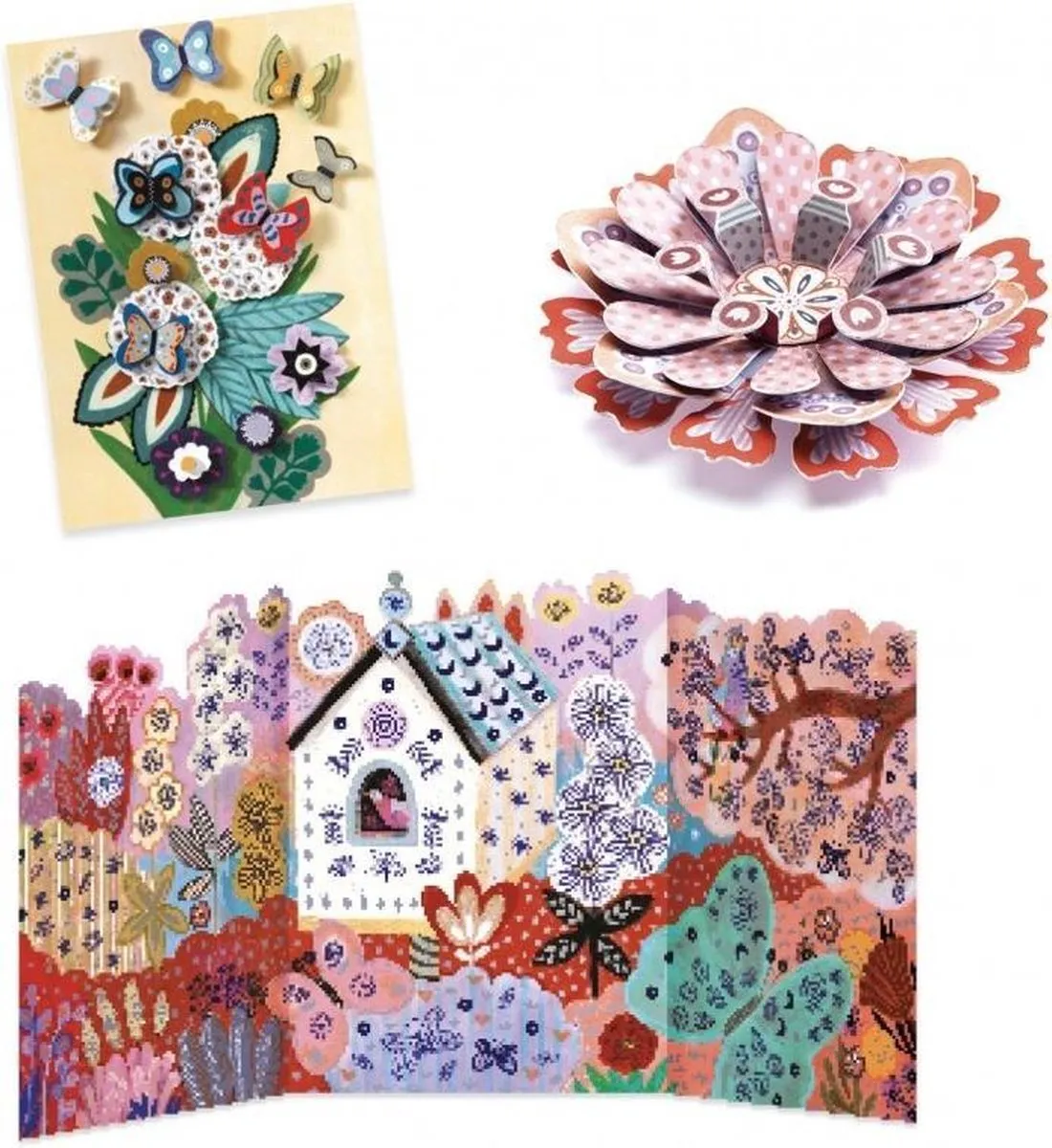 Djeco Flower Box Knutselset - Meerkleurig