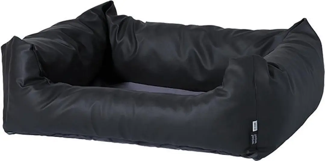 Madison Hondenmand Skai leather grey outdoor