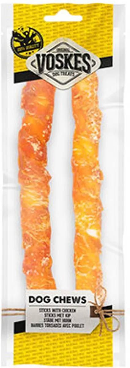 Voskes Hondensnack Stick Kip 2 Stuks