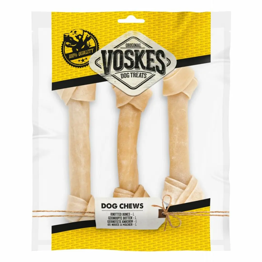 Voskes Geknoopte Hondensnack Bot L