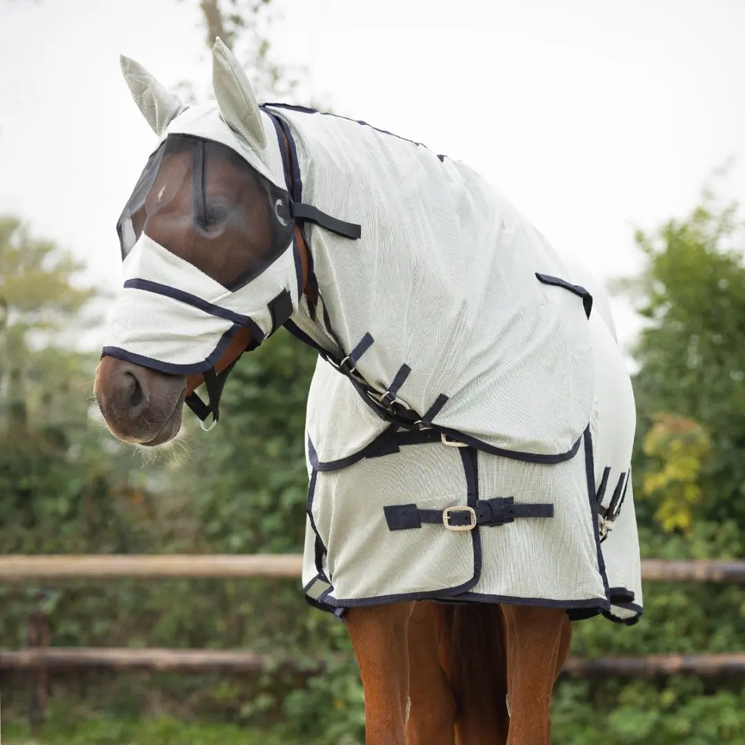 QHP Vliegendeken 125/165cm - Donkerblauw