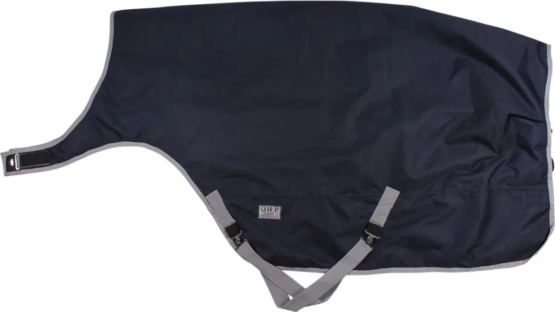 QHP Stapmolendeken Outdoor 200g - 165x215cm - Donkerblauw - afbeelding 6 van 6