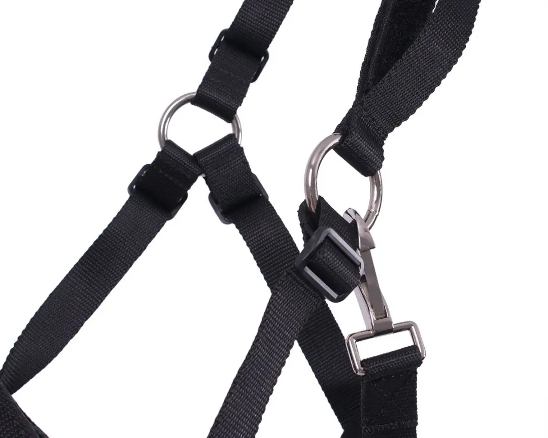 QHP Graasmasker Black Cob - Rood