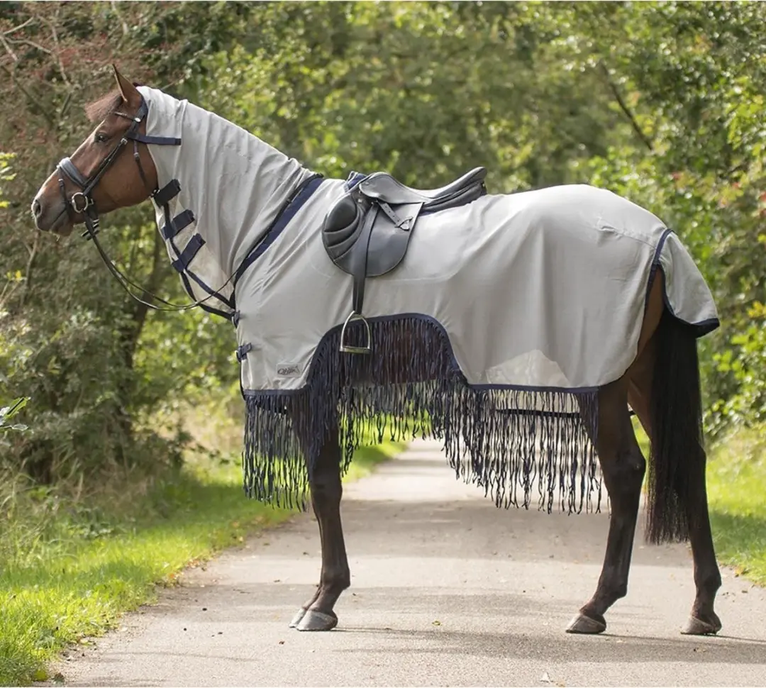 QHP Vliegenuitrijdeken Grey 185