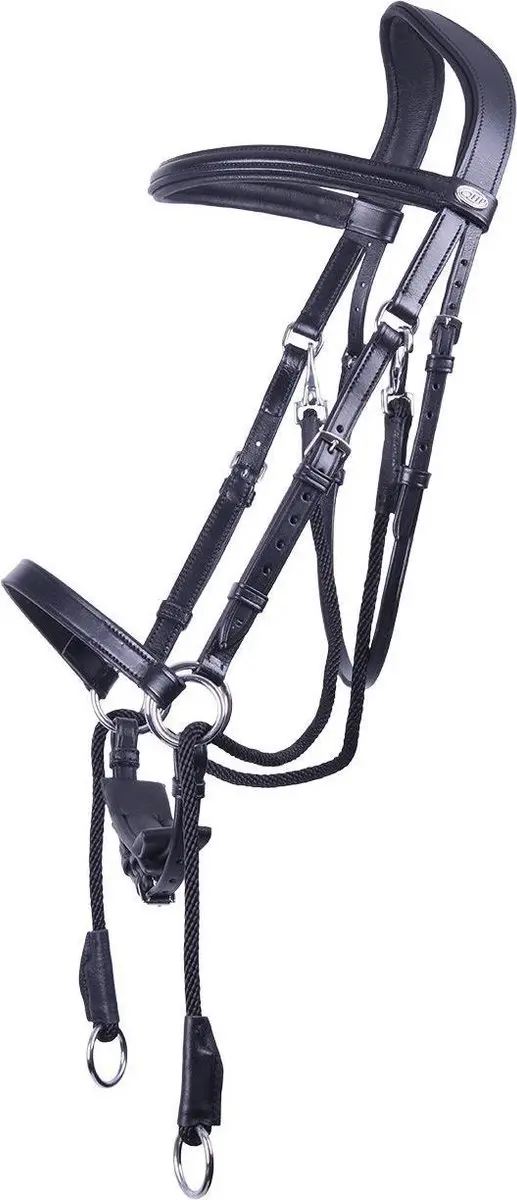 QHP Bitloos Hoofdstel Ceto - Pony - Zwart