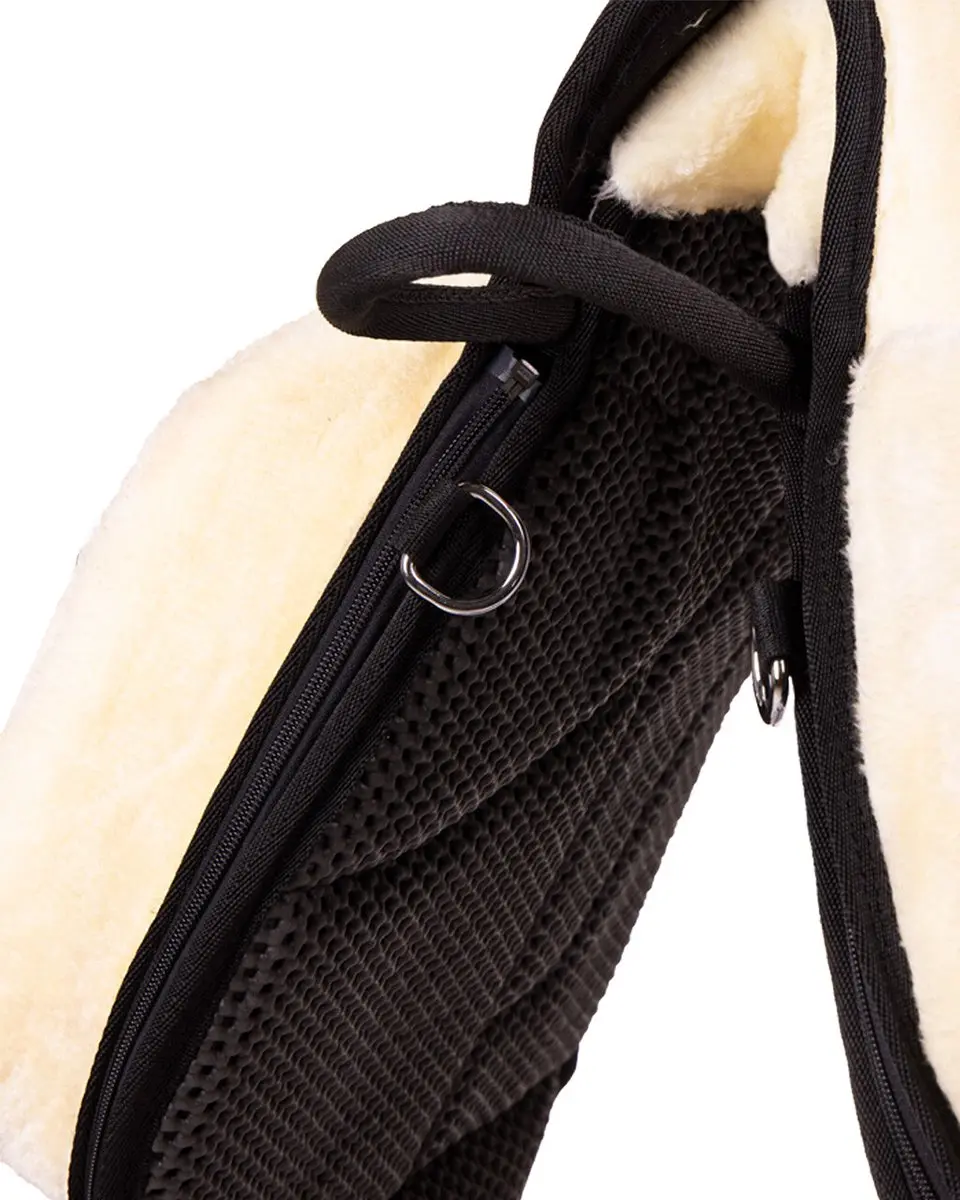 QHP Barebackpad Super Soft Pony - Crème/Zwart