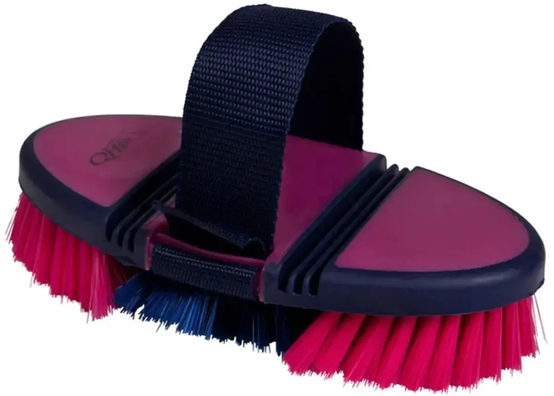 QHP Zachte Borstel Flexibel - Fuchsia/Navy