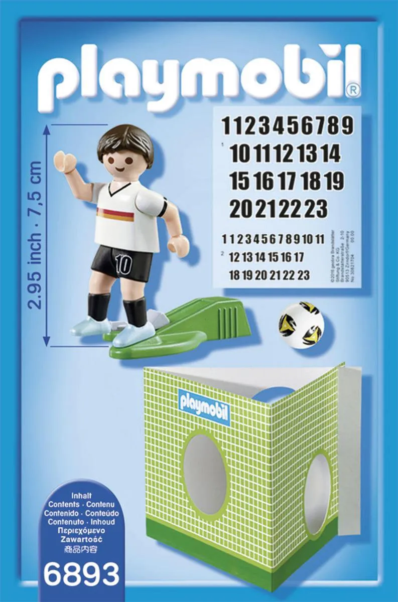 Playmobil Voetbalspeler Duitsland 6893 - Zwart/Wit
