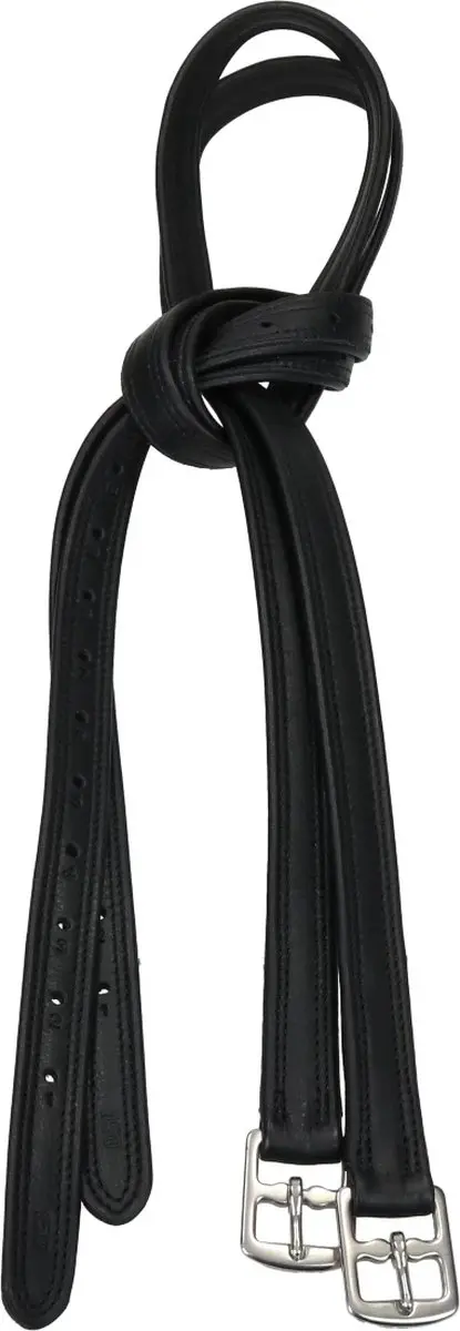 Horsegear HGLuxe Beugelriemen 150cm - Zwart