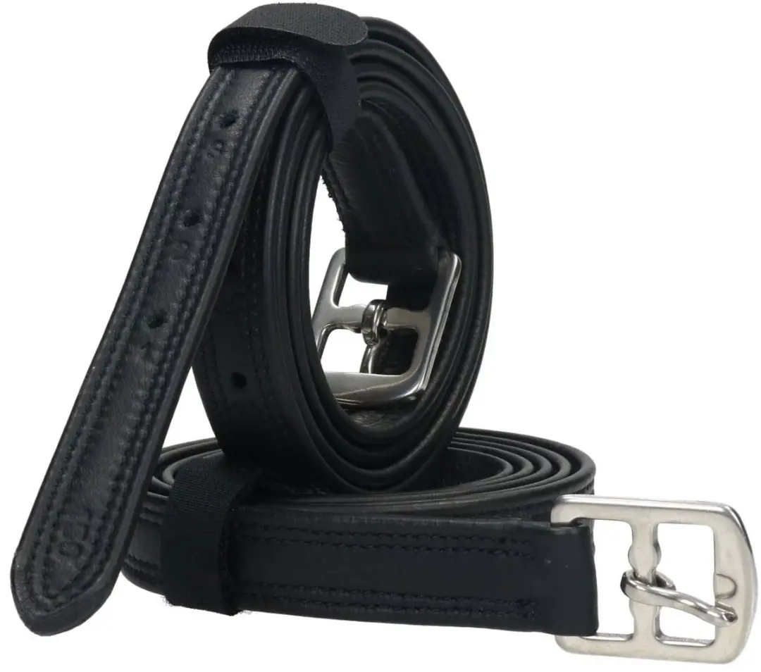 Horsegear HGLuxe Beugelriemen 150cm - Zwart