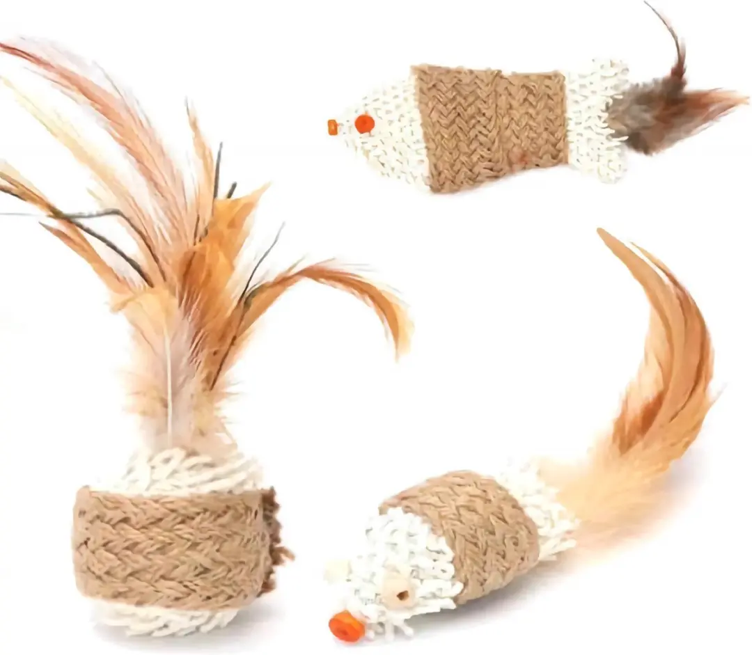 Nobleza Kattenspeelgoed Speelmuis - 12 cm