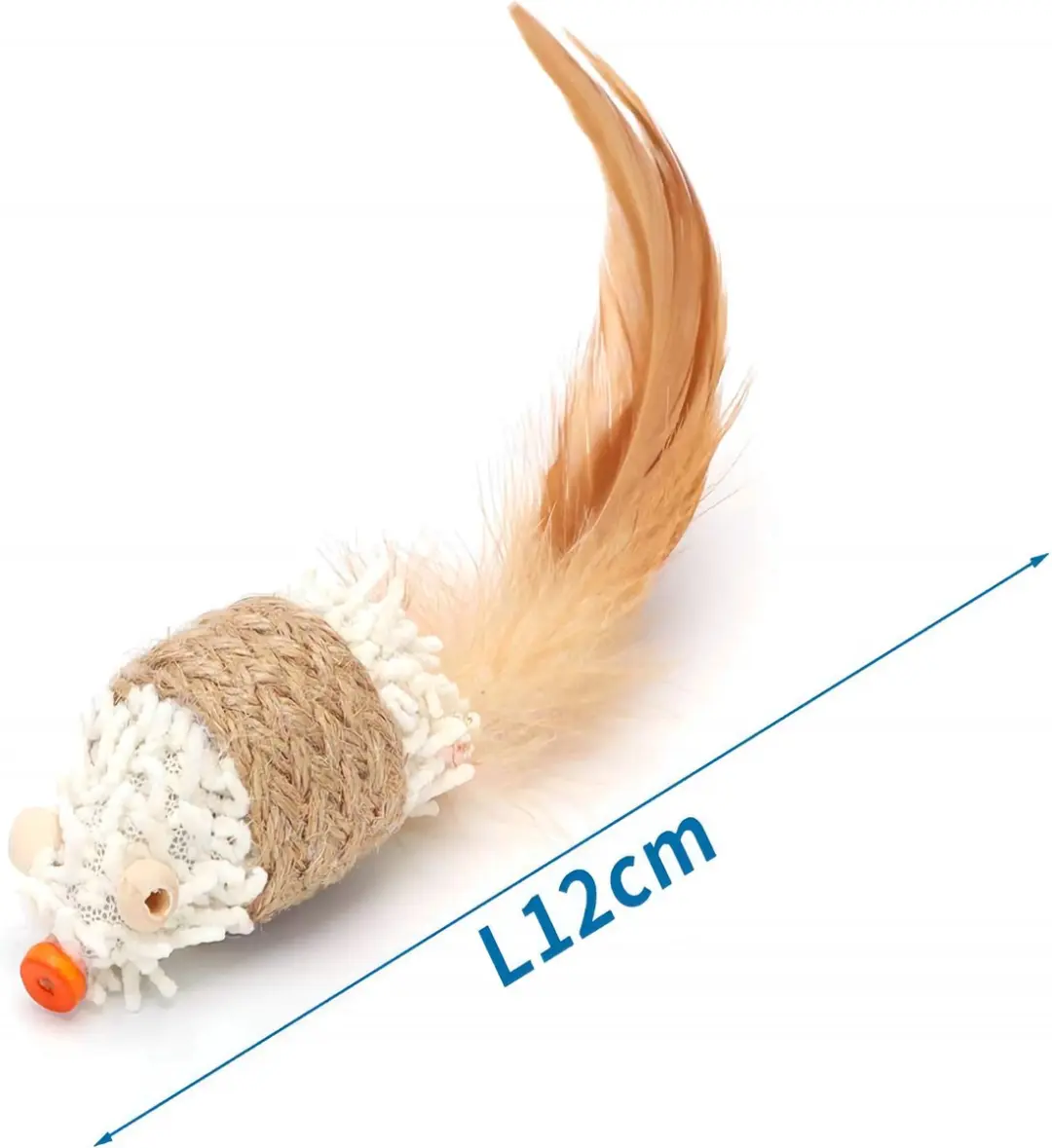 Nobleza Kattenspeelgoed Speelmuis - 12 cm