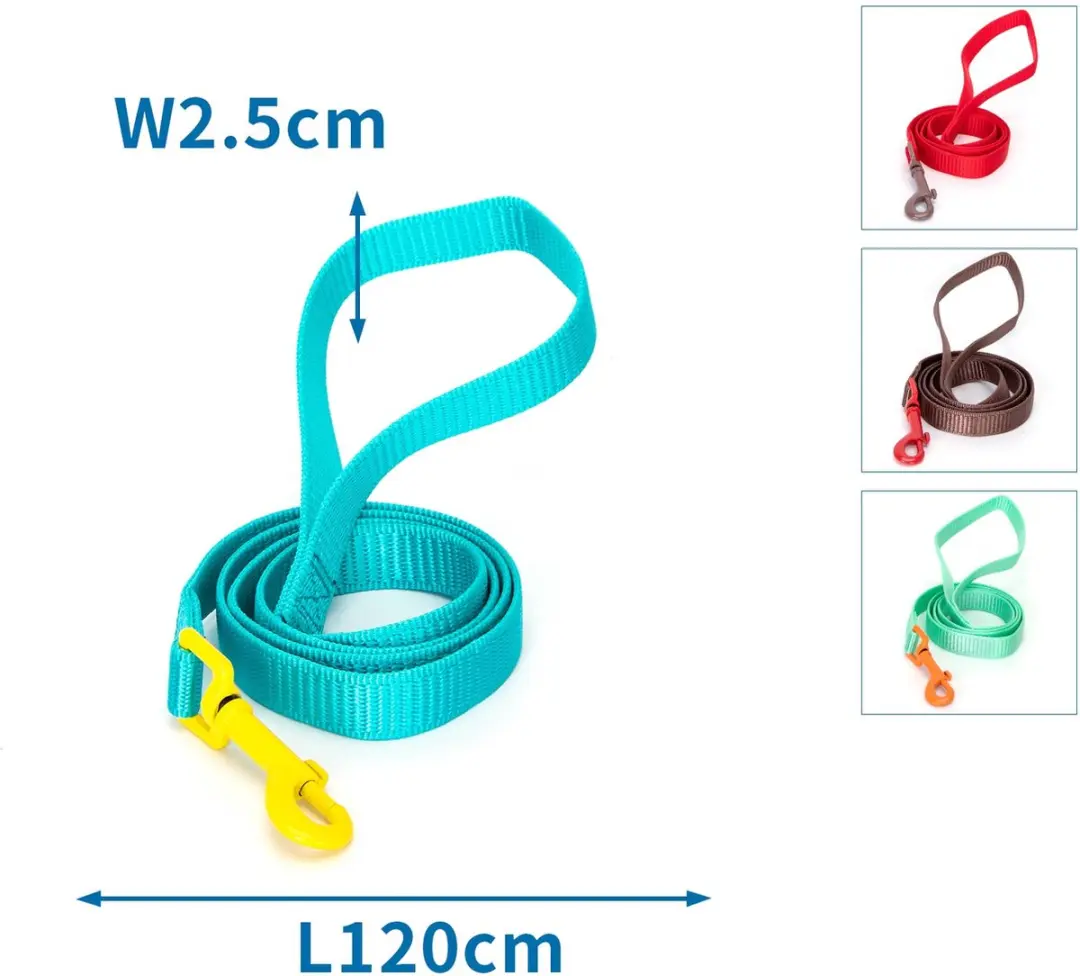Nobleza Hondenriem 120cm - 2,5cm - Rood