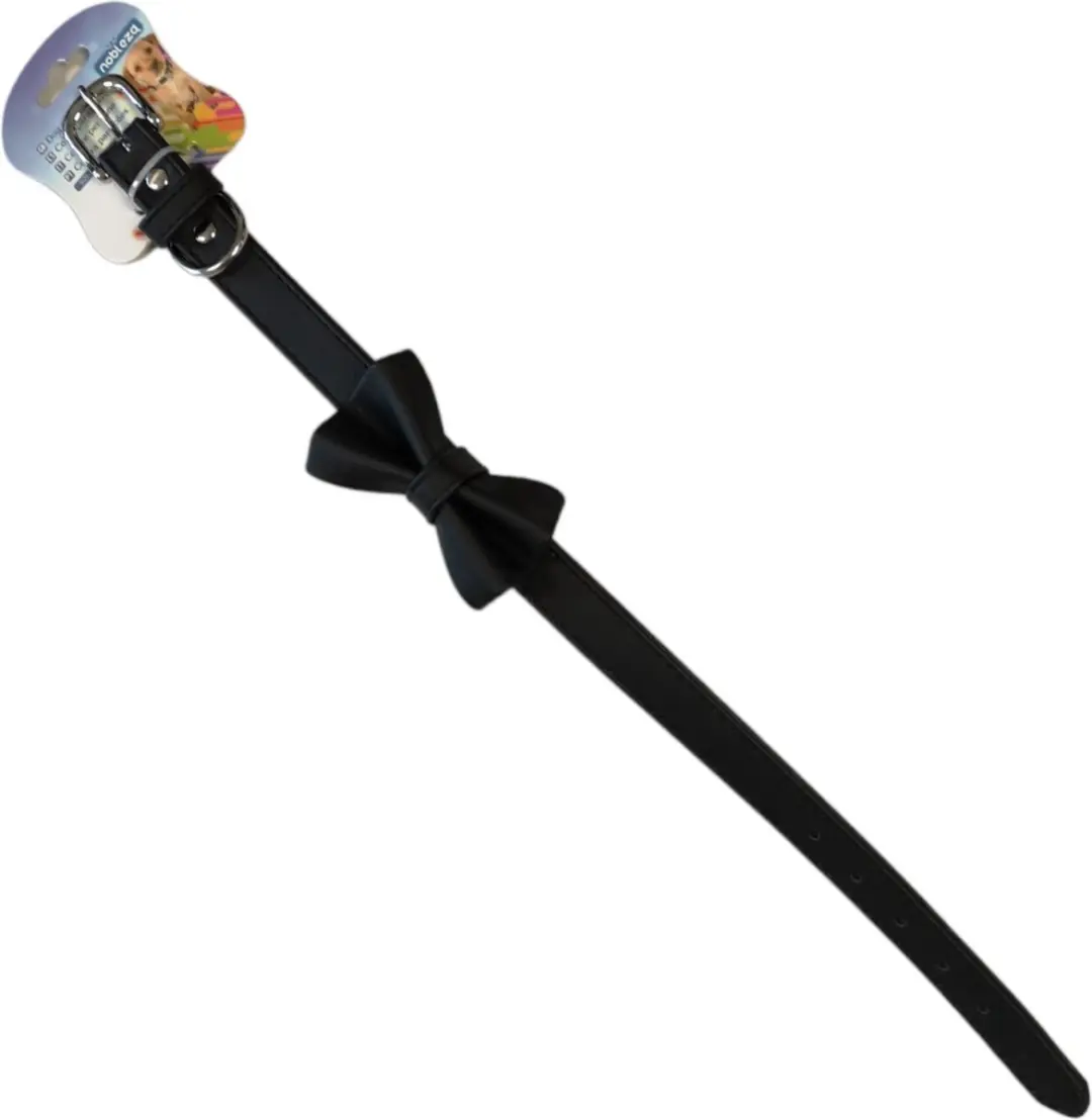 Nobleza Hondenhalsband Zwart S - Verstelbaar 25-31cm