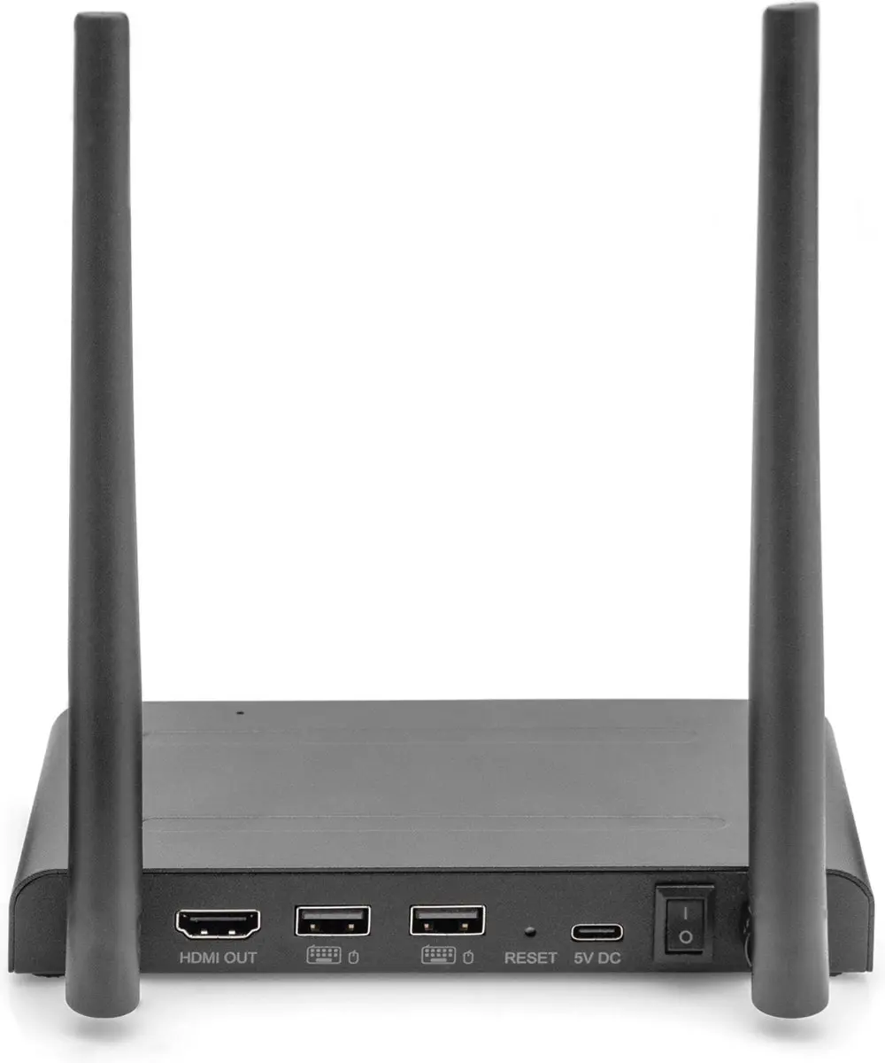 Digitus DS-55329 KVM Ontvanger - 4K HDMI - Zwart