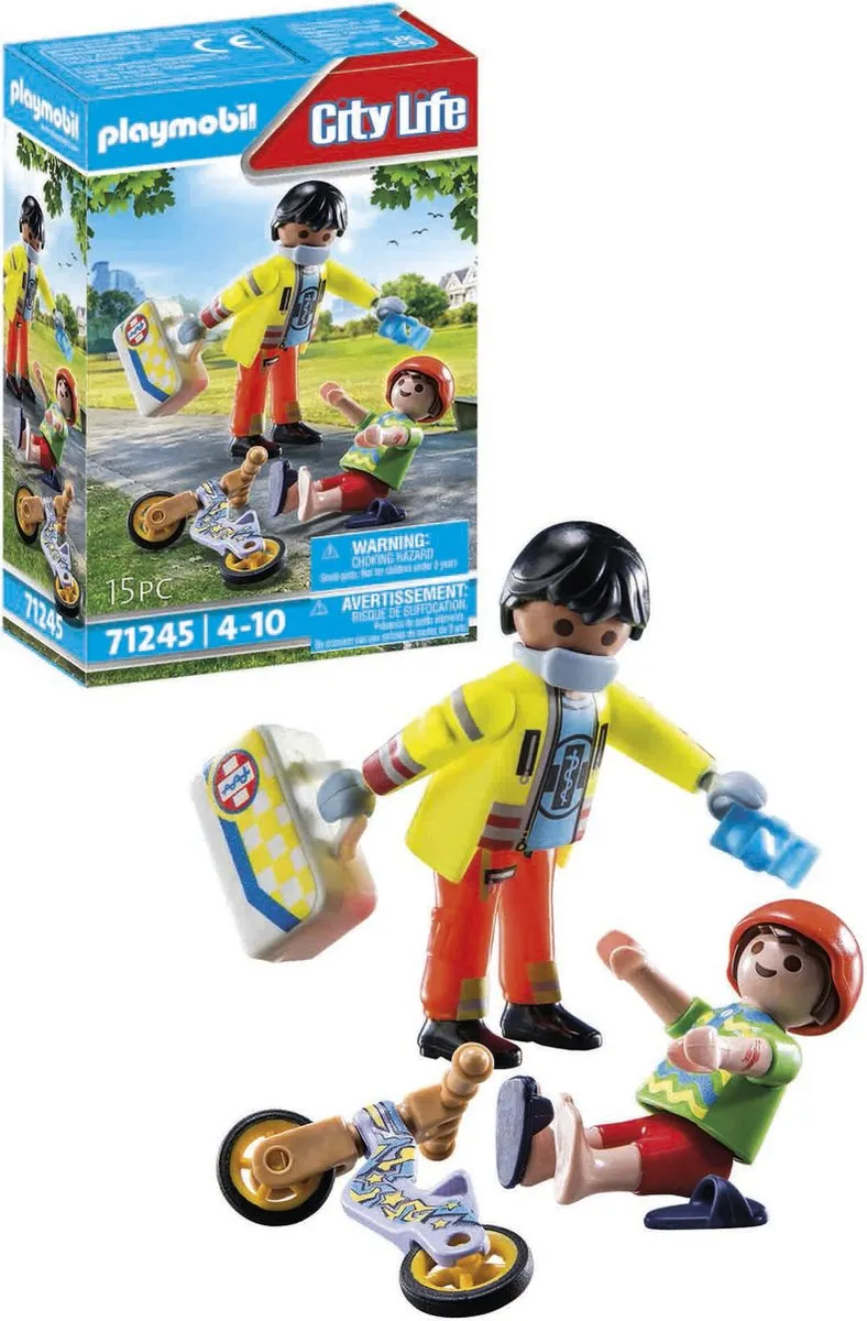 Playmobil City Life Verpleegkundige met patiënt 71245 - Multicolor