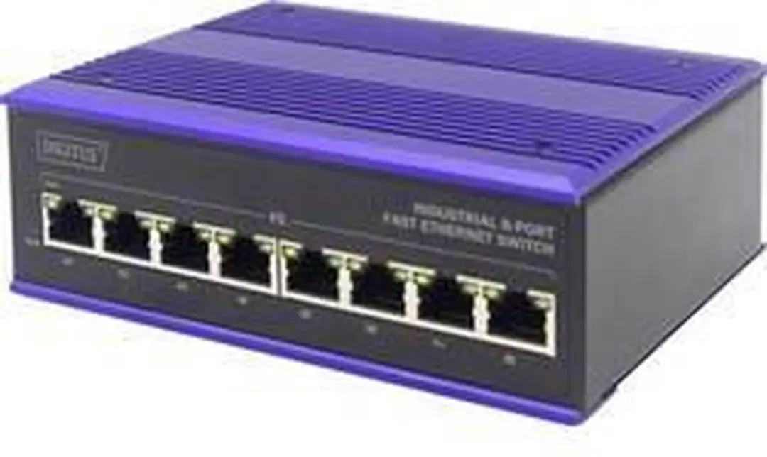 Digitus DN-650105 Industrial Ethernet Switch 5x 10/100 Mbit/s - Blauw