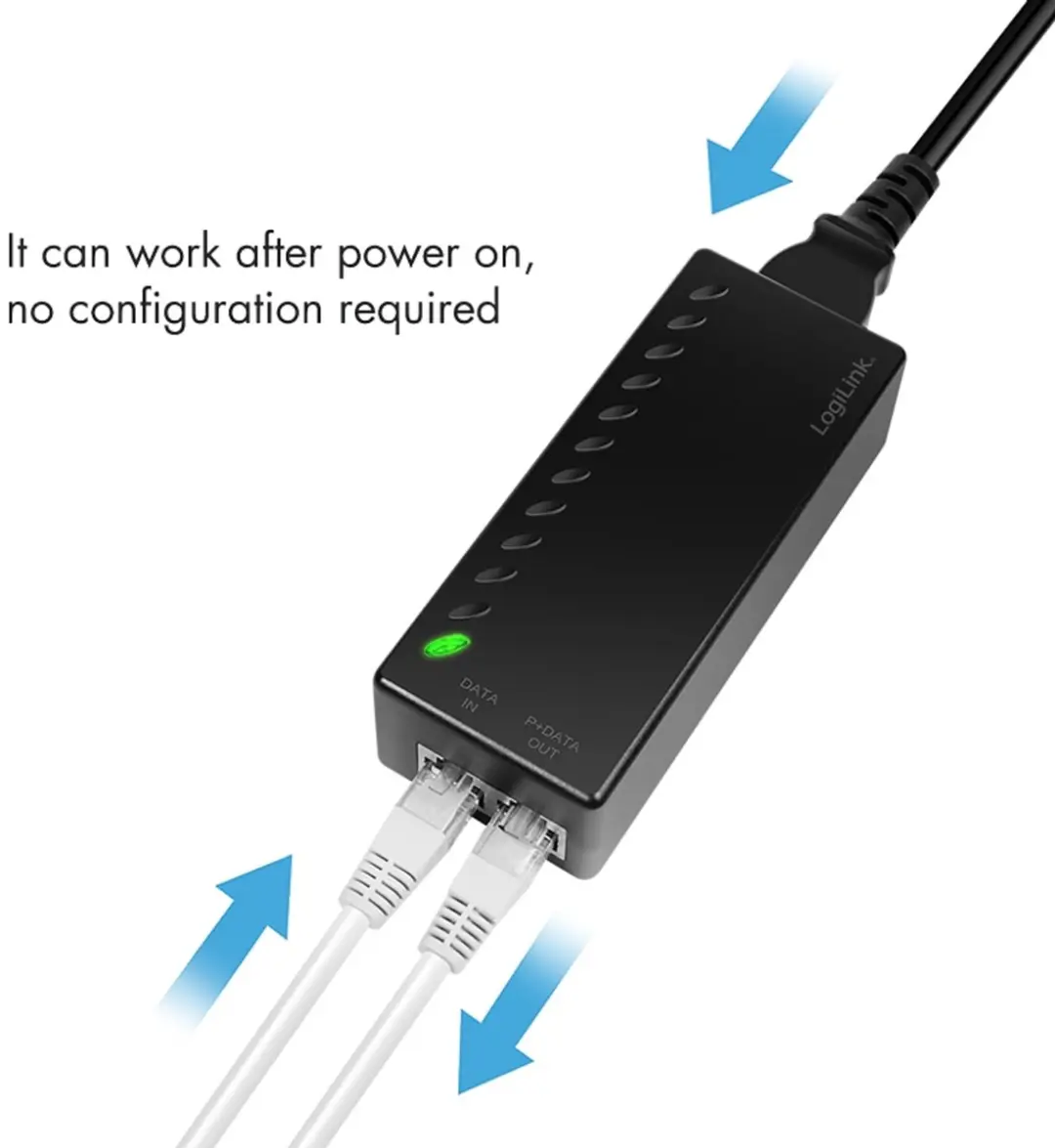 Logilink PoE Injector POE004 30W - 1x PoE-poort