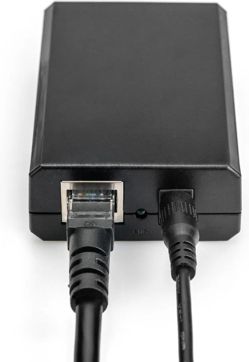 Digitus DN-95205 PoE Adapter & Injector - Gigabit Ethernet - Zwart