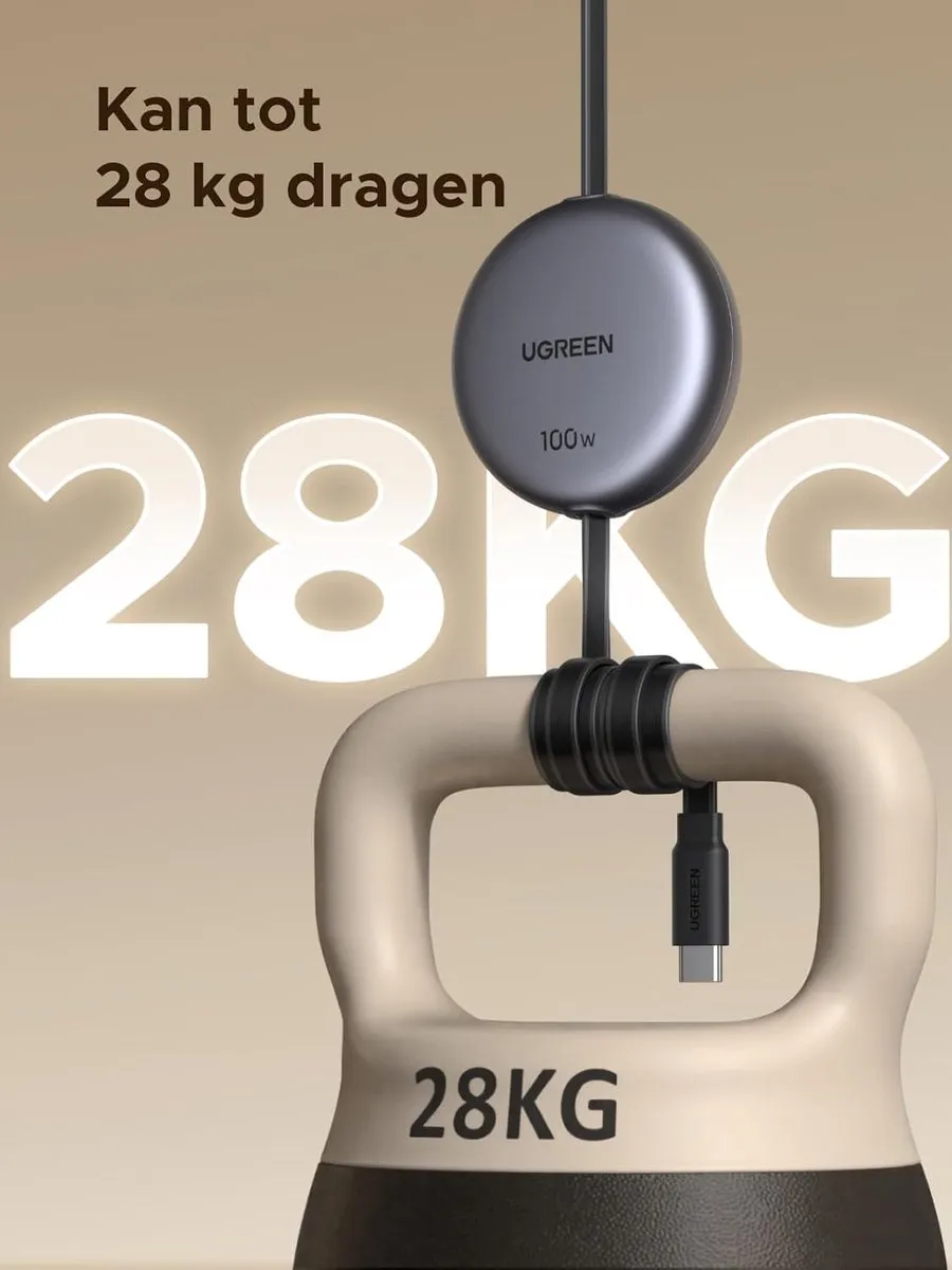 UGREEN USB-C Kabel 100W 1m - PD 3.0 PPS - Grijs