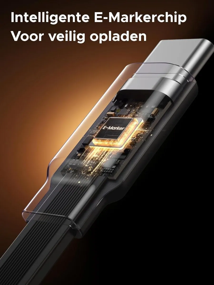 UGREEN USB-C Kabel 100W 1m - PD 3.0 PPS - Grijs