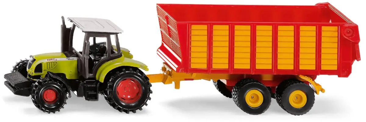 SIKU 1650 Claas Tractor met Silagewagen