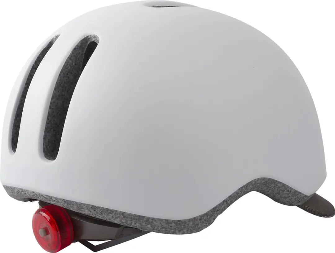Polisport Commuter Fietshelm L - Mat wit/grijs