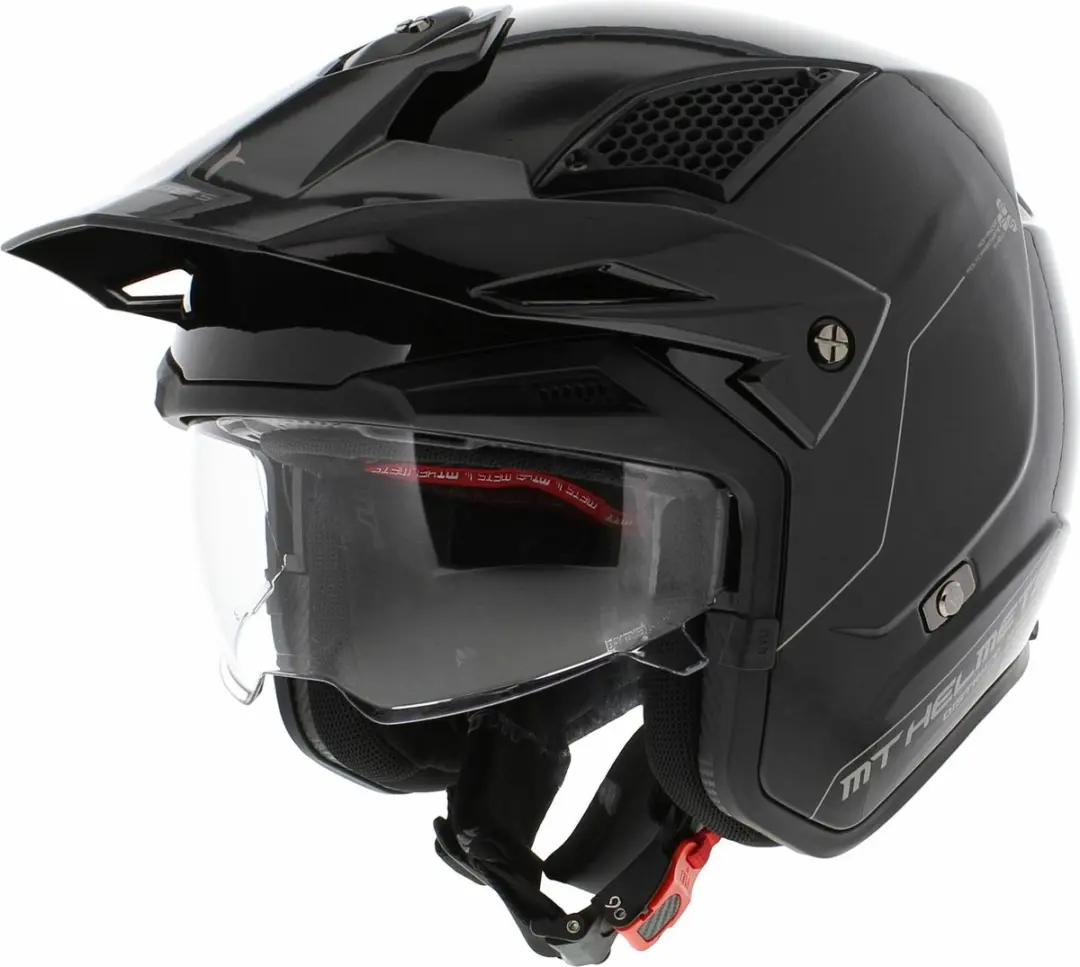 MT Helm District S glans zwart maat L