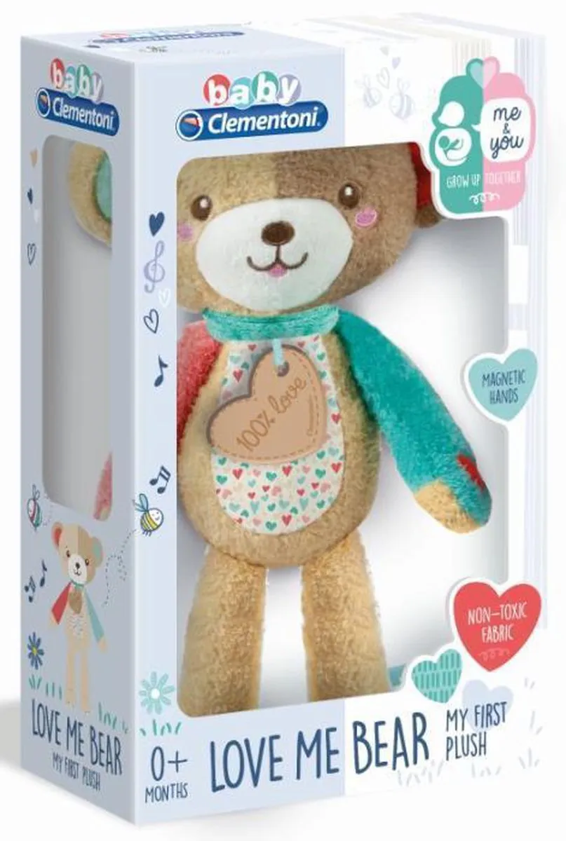 Clementoni Play With Me Knuffelbeer - Multicolor