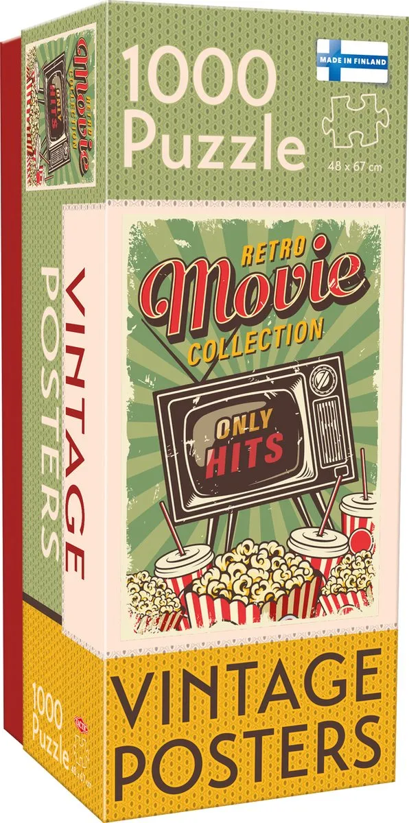 Tactic Vintage Retro Movie Collection Puzzel 1000 Stuks