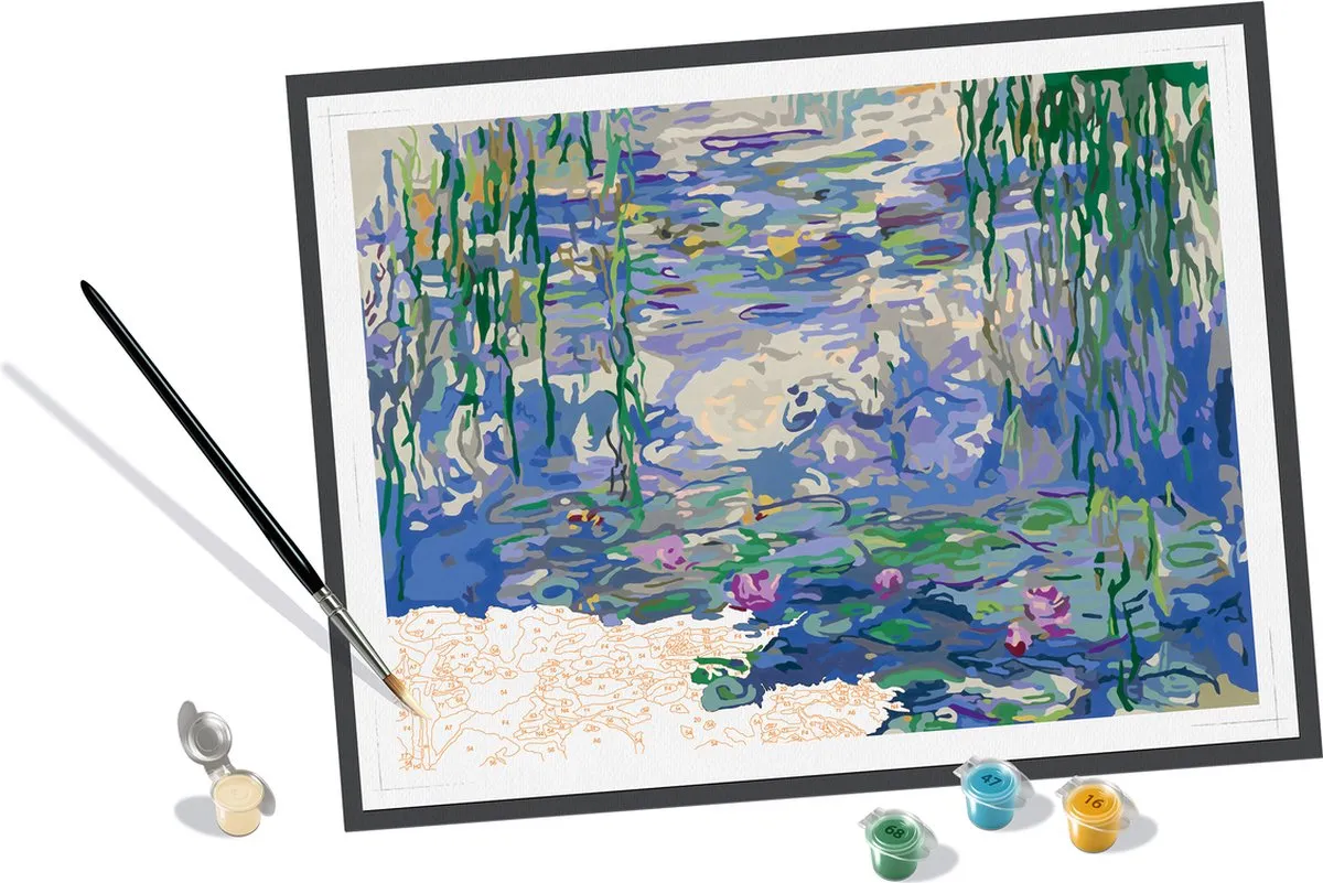 Ravensburger Waterlilies Monet Schilderen op nummer - Meerkleurig