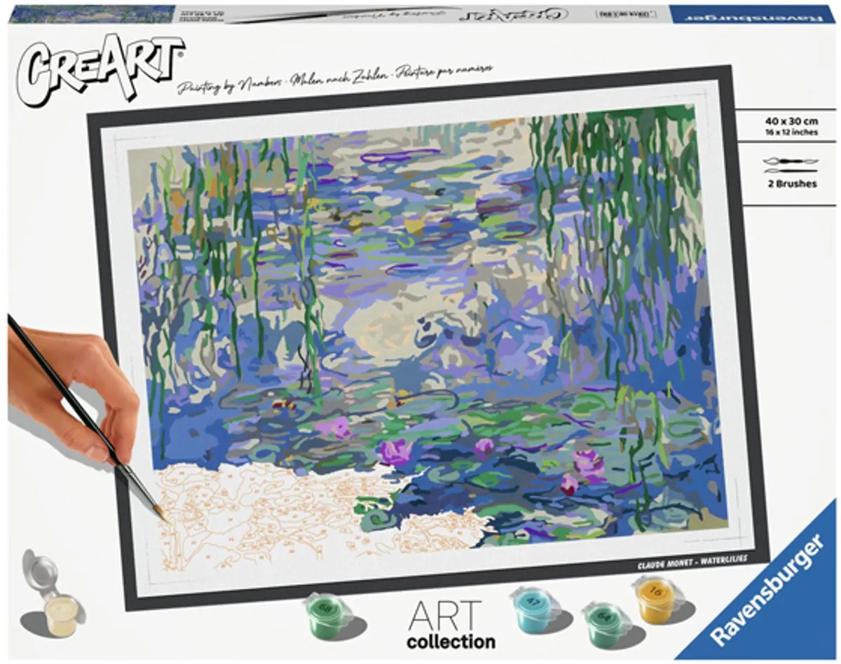 Ravensburger Waterlilies Monet Schilderen op nummer - Meerkleurig