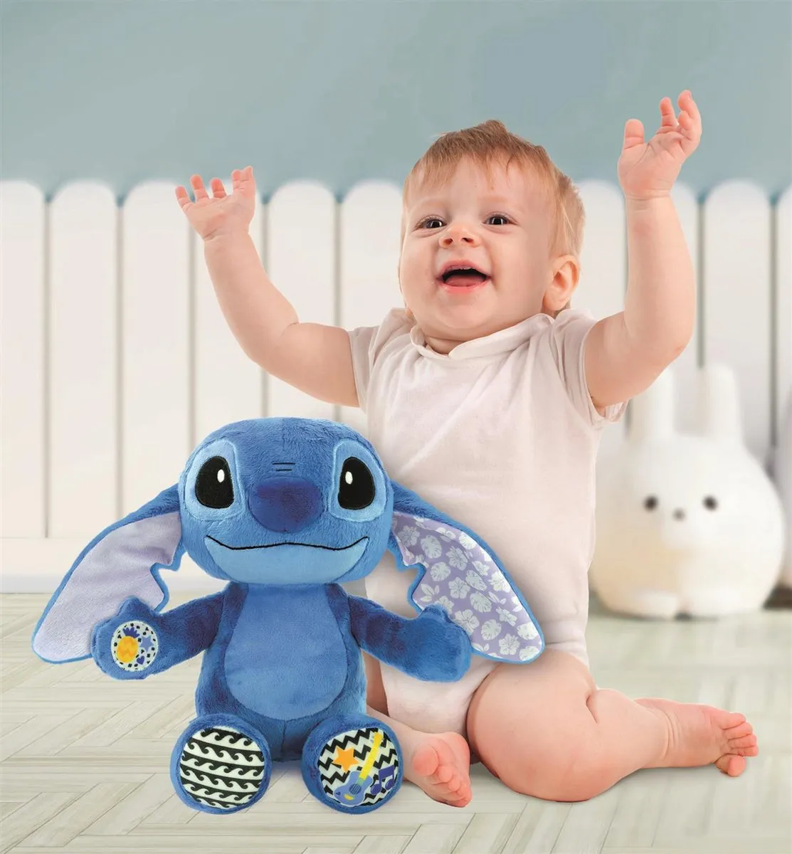 Clementoni Stitch Knuffel - Blauw