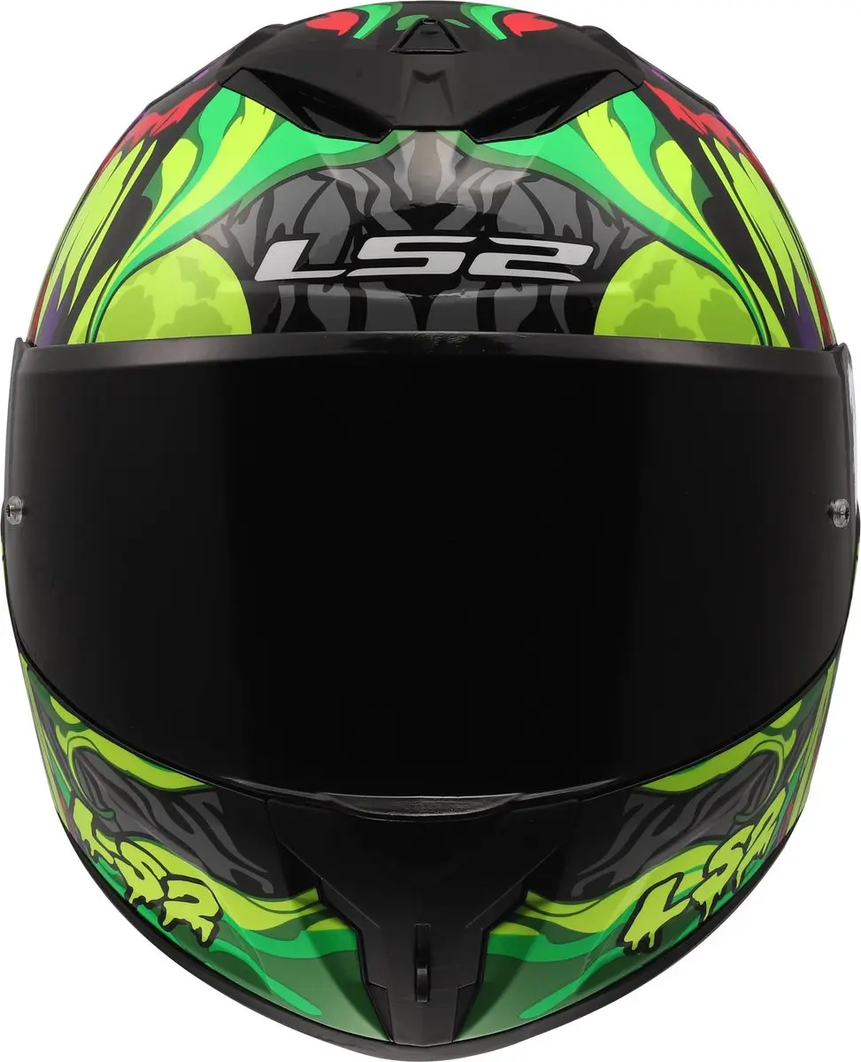 LS2 FF820 Rapid III Lycant Helm - XS - Paars/groen