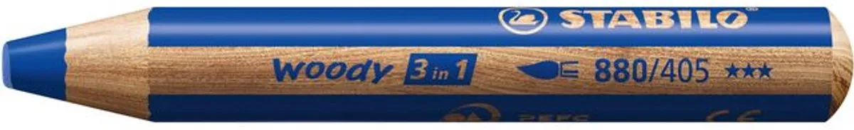 STABILO Woody 3-in-1 Potlood Ultramarijn - 5 Stuks