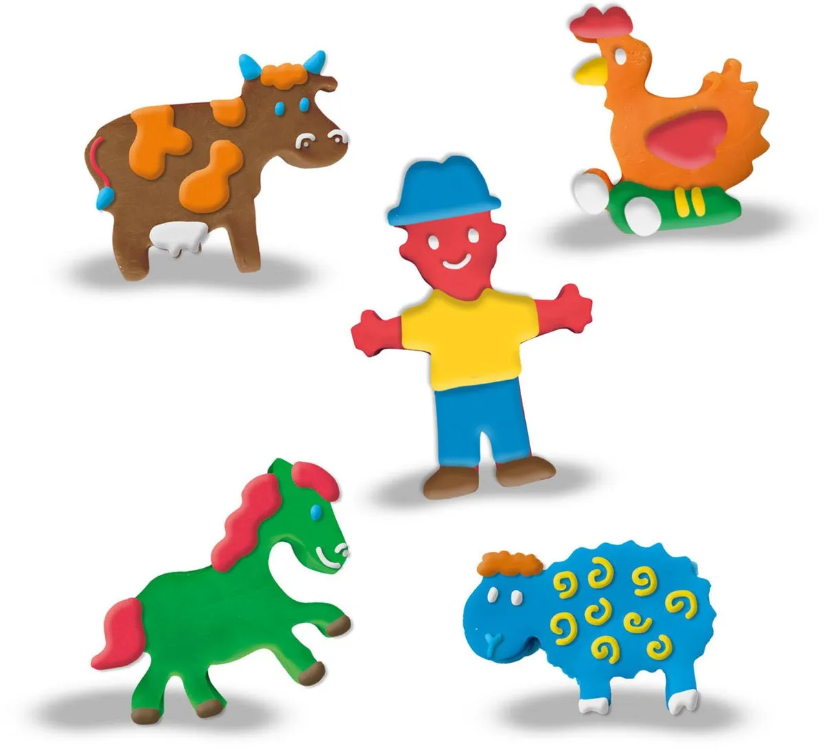 SES Creative My First Klei Mega Set - 7 Stuks - Boerderij Thema