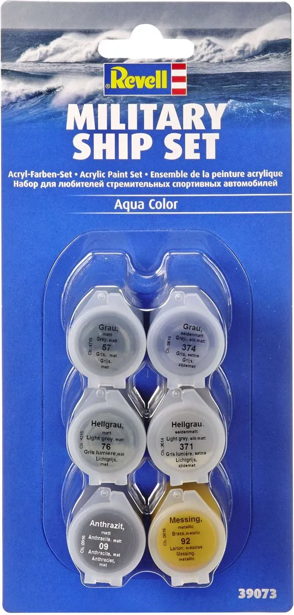 Revell Hobbyverf Military Ships Acryl Set 6x5ml - Multi