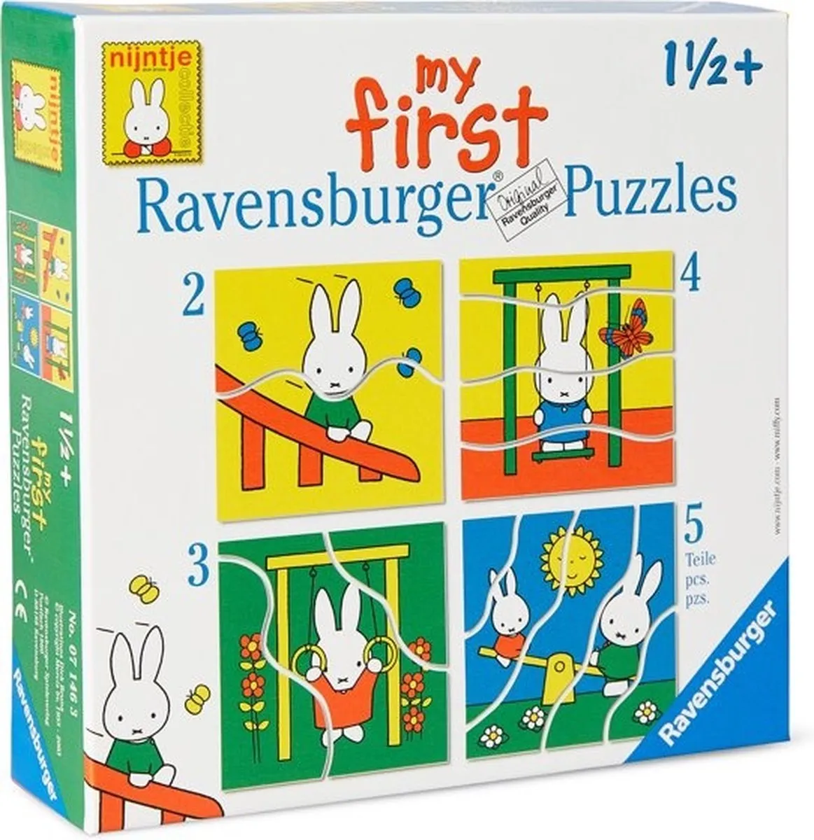 Ravensburger nijntje My First Puzzels 2-5 Stuks