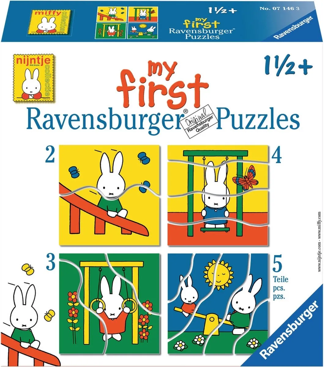 Ravensburger nijntje My First Puzzels 2-5 Stuks - Multicolor