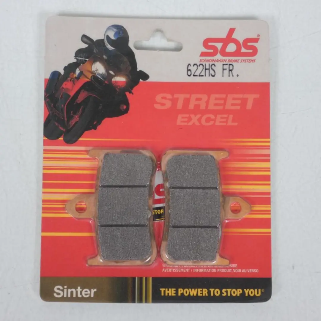 Plaquette de frein AV 622HS FR SBS pour moto Honda 750 Vfr R 1988 à 1993 Neuf