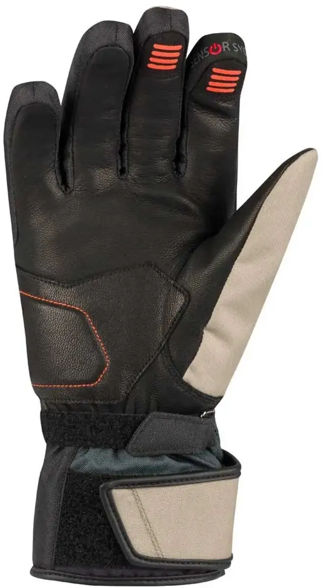 Bering Lady Siberia Handschoenen 8 - Beige/Grijs/Oranje - afbeelding 6 van 6