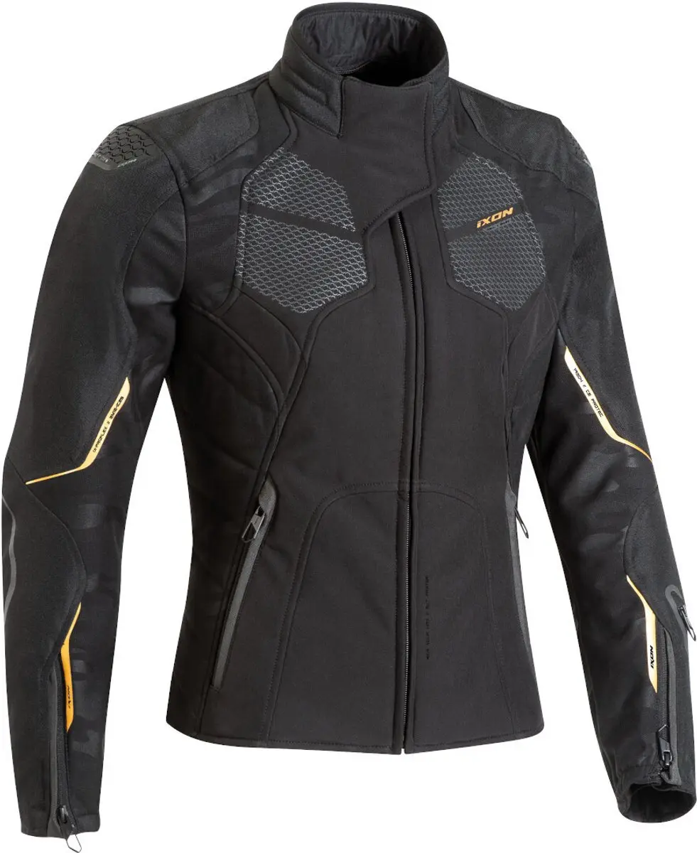 Ixon Cell Lady Zwart Goud Textiele Motorjas
