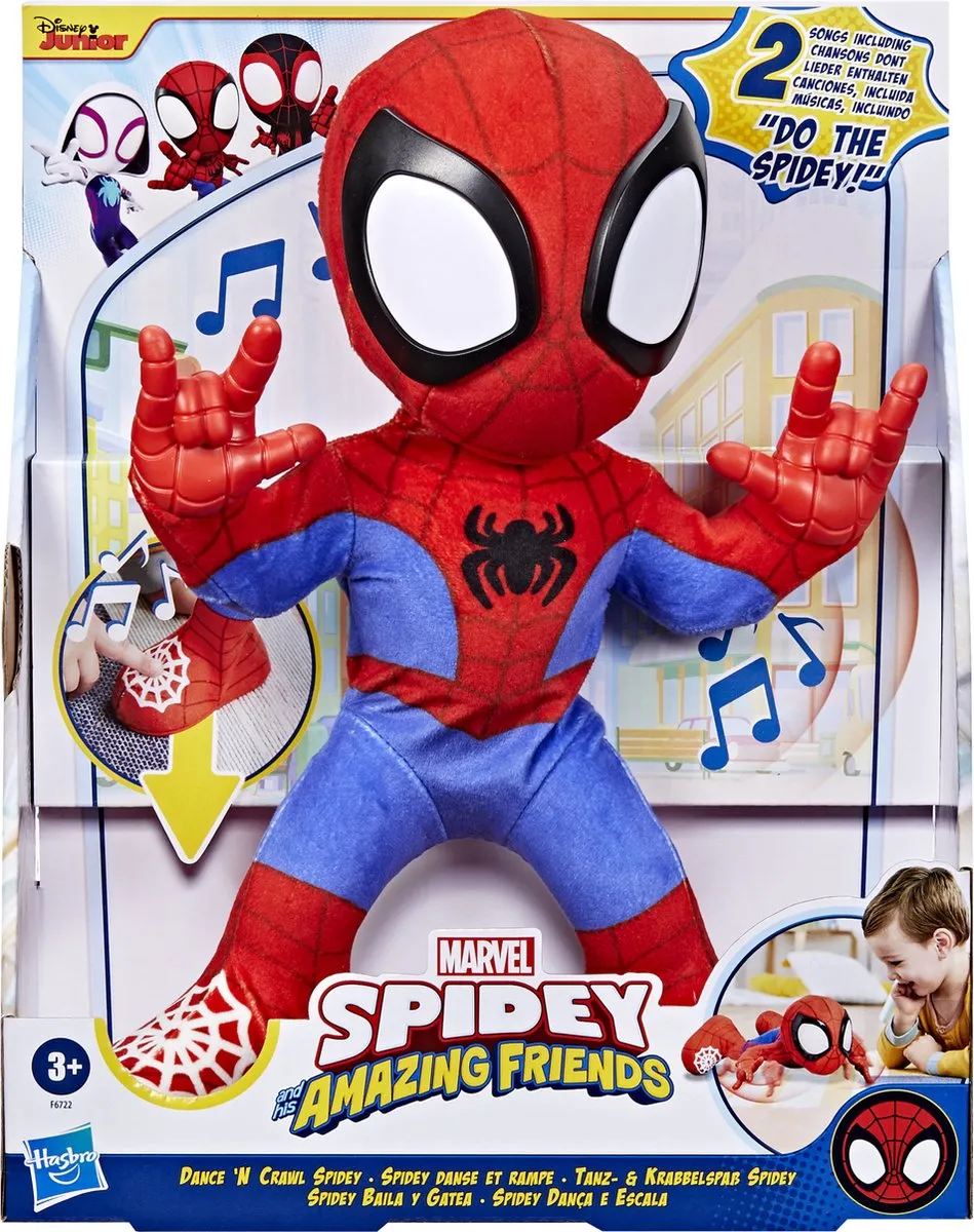 Marvel Spidey and His Amazing Friends Dance 'N Crawl Spidey - Rood