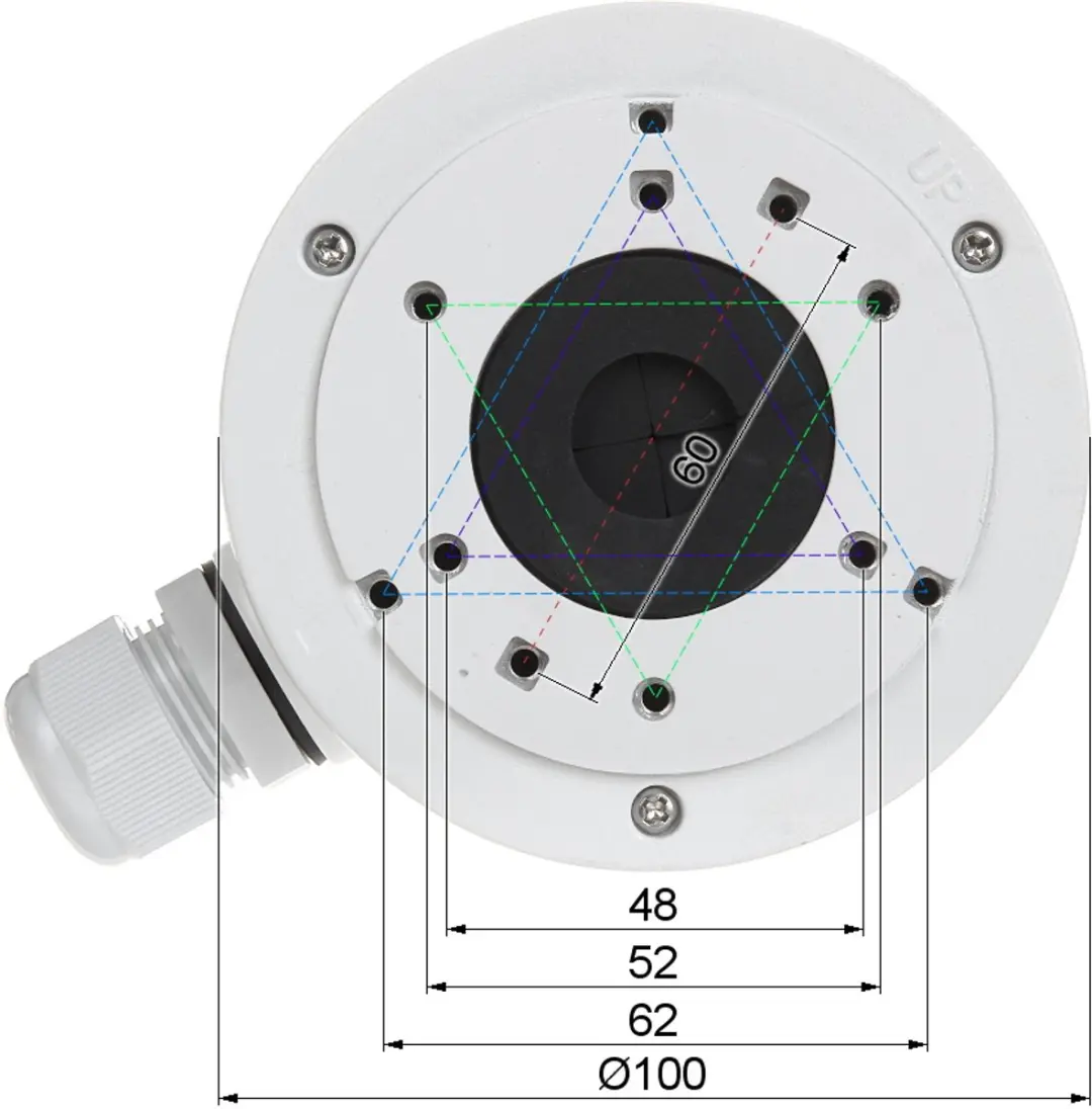 Hikvision DS-1280ZJ-XS Kamerahouder - Wit