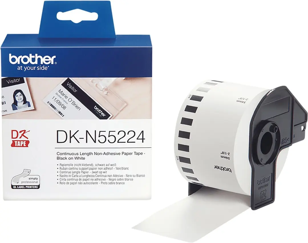 Brother DK-N55224 Thermisch Papier 54mm x 30,5m Wit