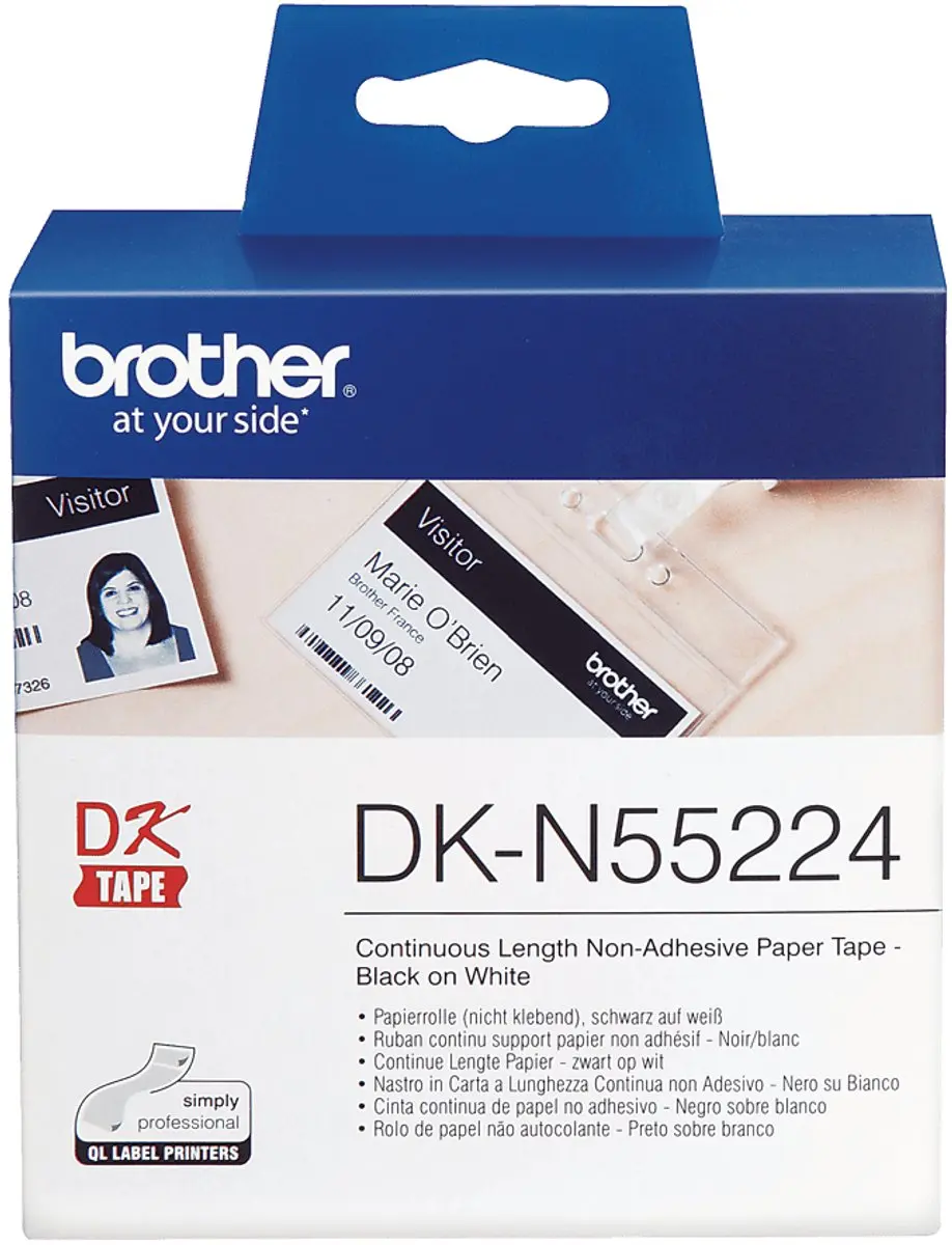 Brother DK-N55224 Thermisch Papier 54mm x 30,5m Wit - afbeelding 4 van 6