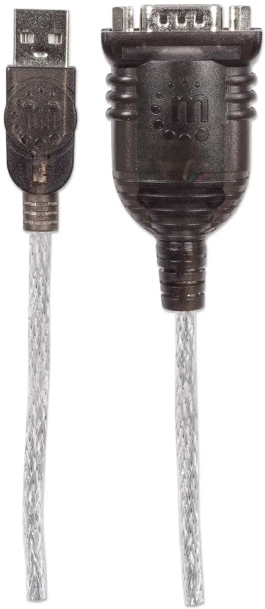 Manhattan USB-Serieel Adapterkabel 151856 - 45cm - Verguld - Grijs
