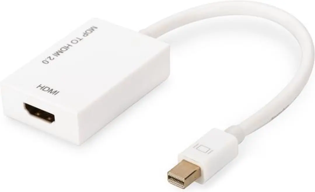 Digitus AK-340416-002-W Mini DisplayPort naar HDMI Kabel - Wit - afbeelding 6 van 6